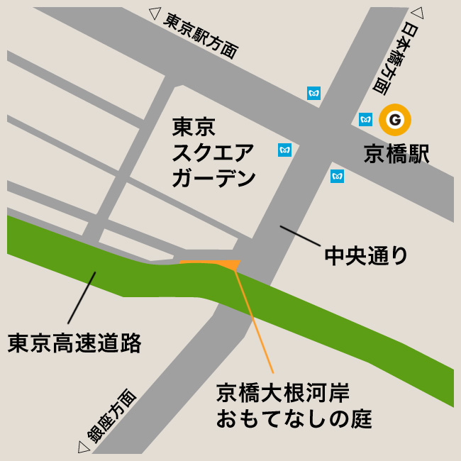 京橋3丁目マップ